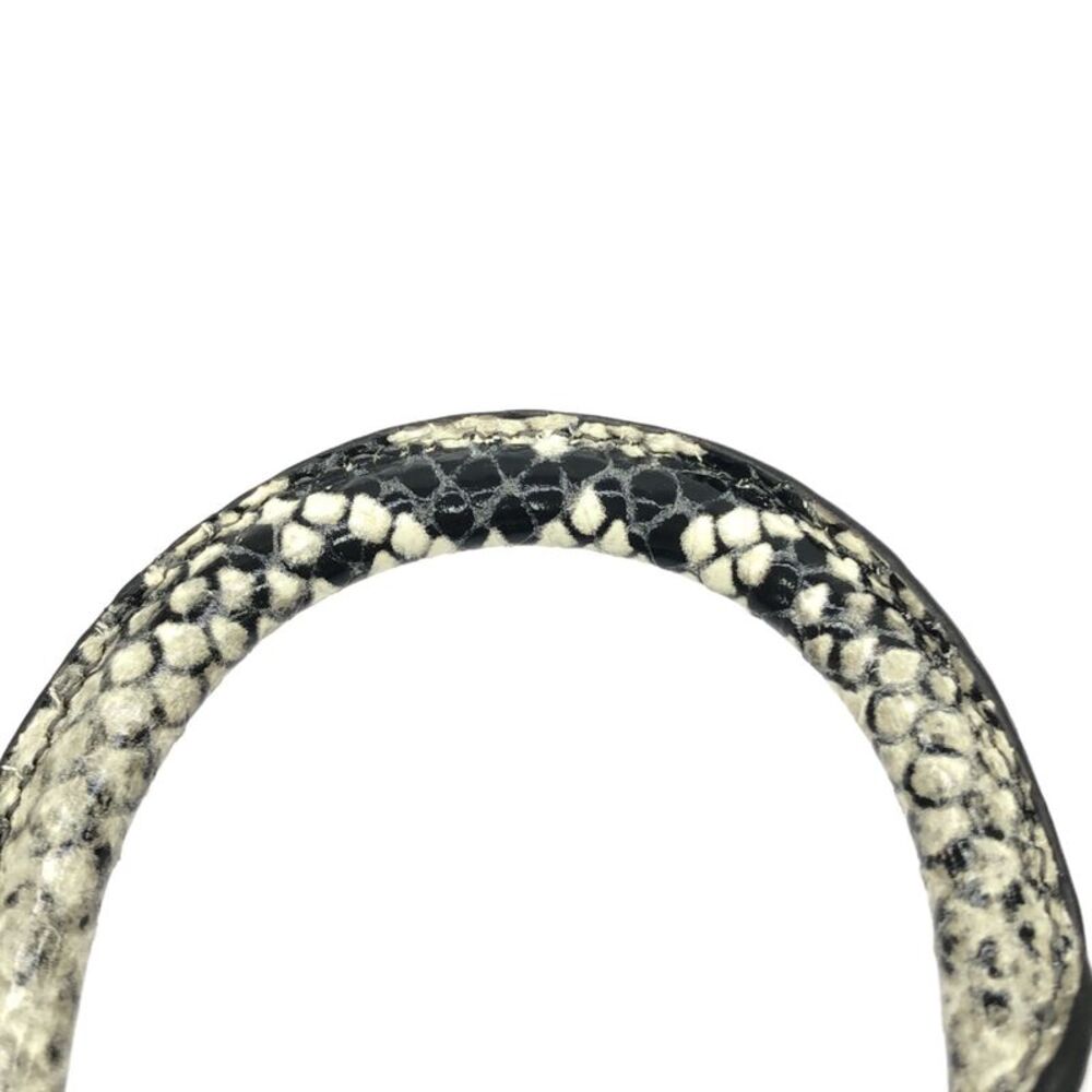 Balenciaga Hourglass Top Handle Bag Python Embossed Leather Gray Calfskin - Picture 6 of 10